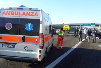 Speronamento A4 Rom Busnago Soccorso