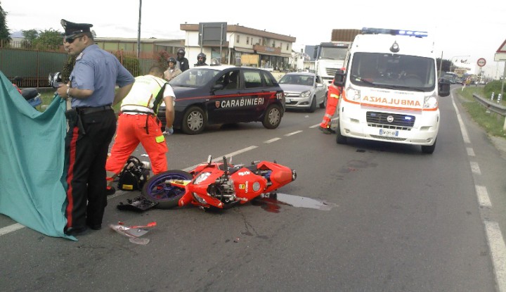 Incidente Stradale Auto-moto a Busnago.