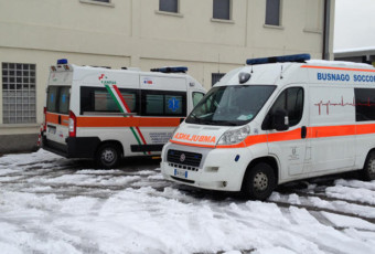 Emergenza Neve Monza Ambulanze ANPAS 12 febbraio 2013.