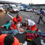 incidente stradale A4 trezzo 100909 5 feriti